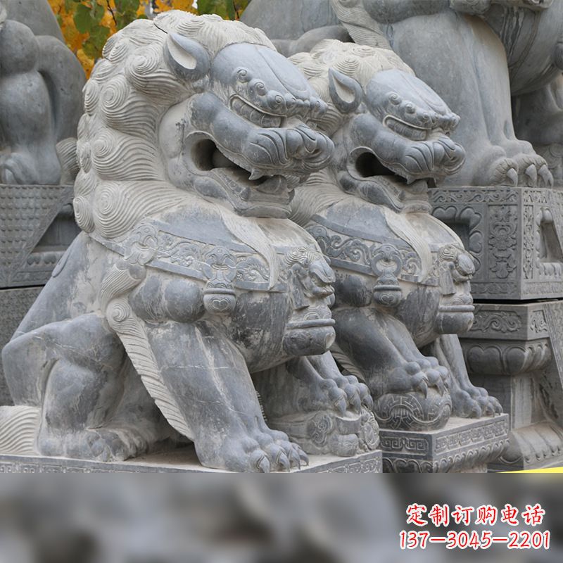 盐城北京故宫的石狮子