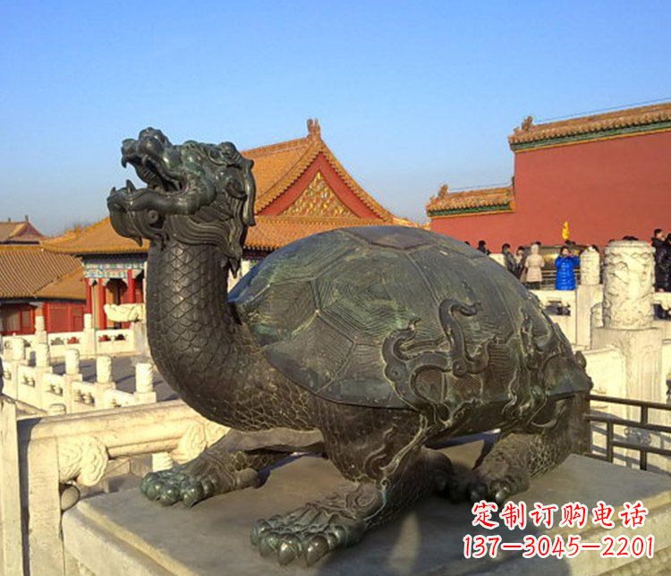 盐城北京故宫龙龟铜雕摆件