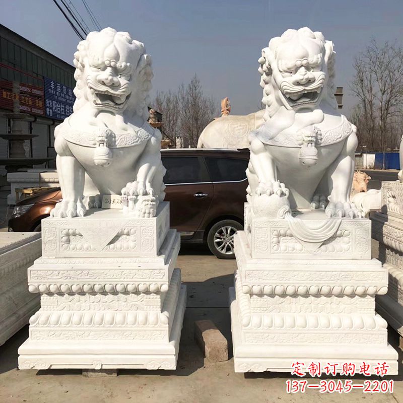 盐城北京汉白玉石狮子