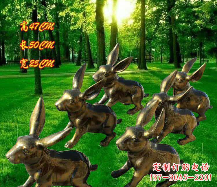 盐城兔子雕塑——激情活力的象征