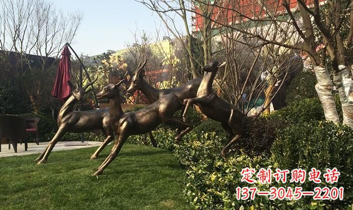 盐城“跃动的小鹿雕塑”