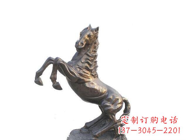盐城精美的奔腾马铜镀铜动物雕塑