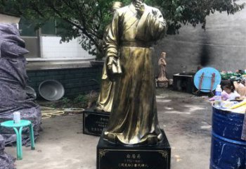 盐城白居易仿铜雕像经典中国古代诗人的艺术再现