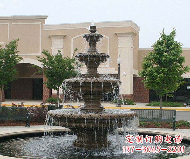 盐城梦幻之舞多层喷泉雕塑