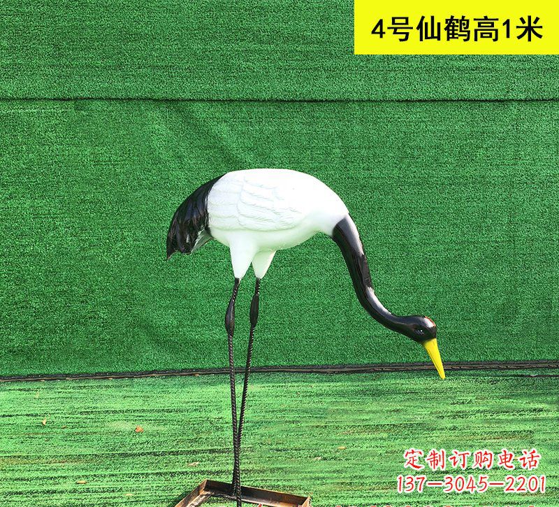 盐城仙鹤玻璃钢雕塑