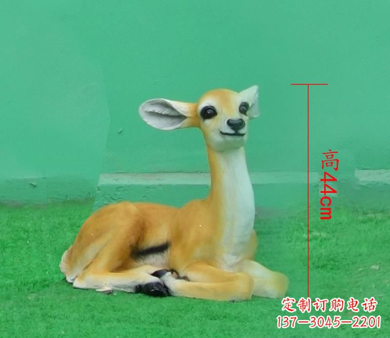 盐城玻璃钢制作的羚羊雕塑