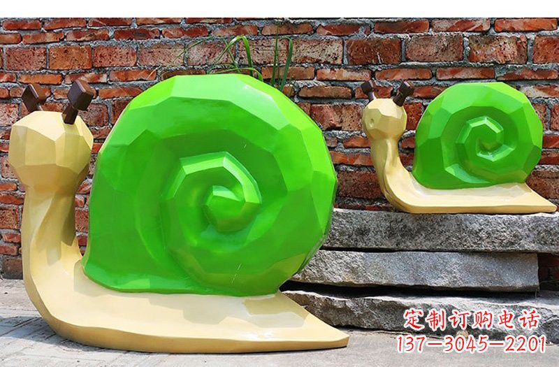 盐城玻璃钢蜗牛雕塑——浪漫又充满灵感