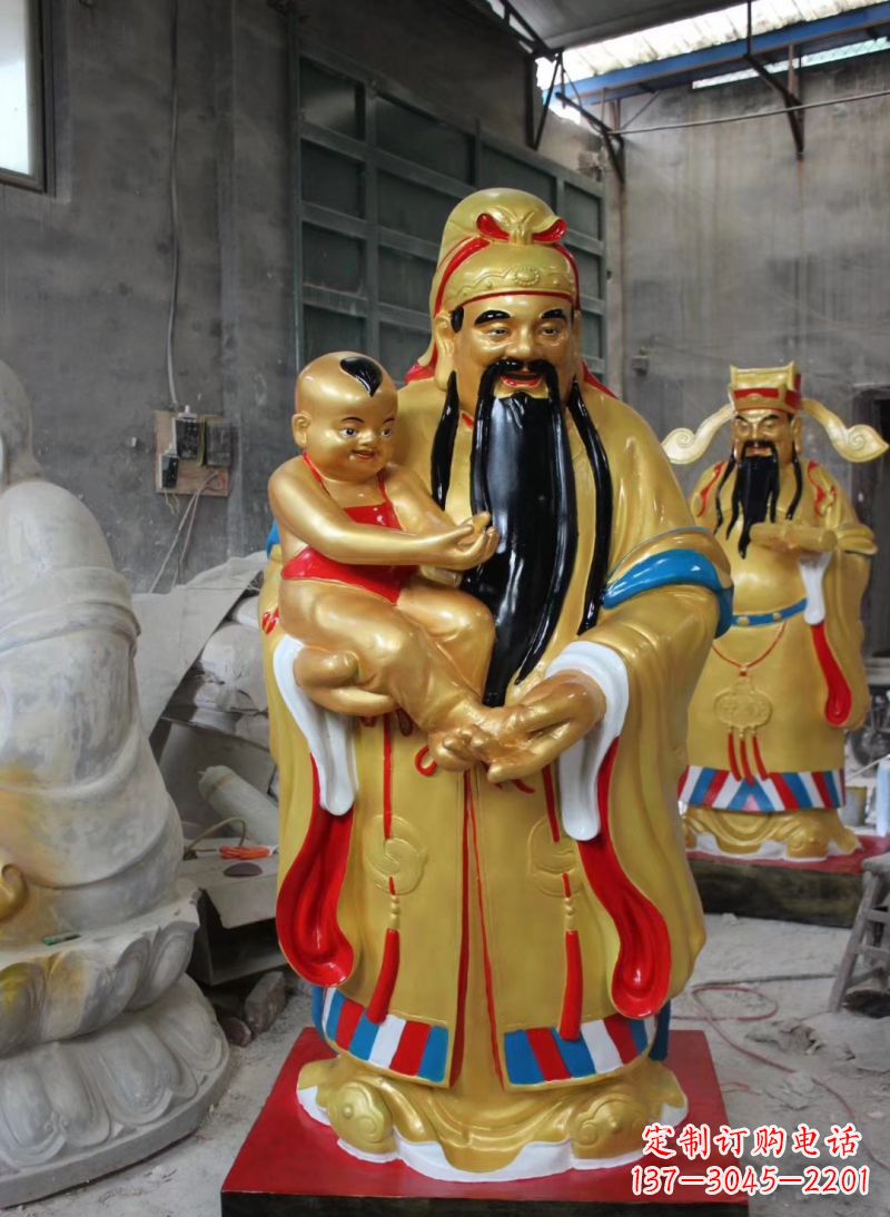 盐城福禄寿神像雕塑给予宗教庙宇灵性的祝福