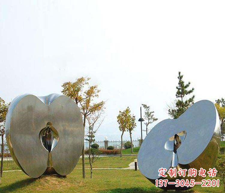 盐城不锈钢雕刻的苹果