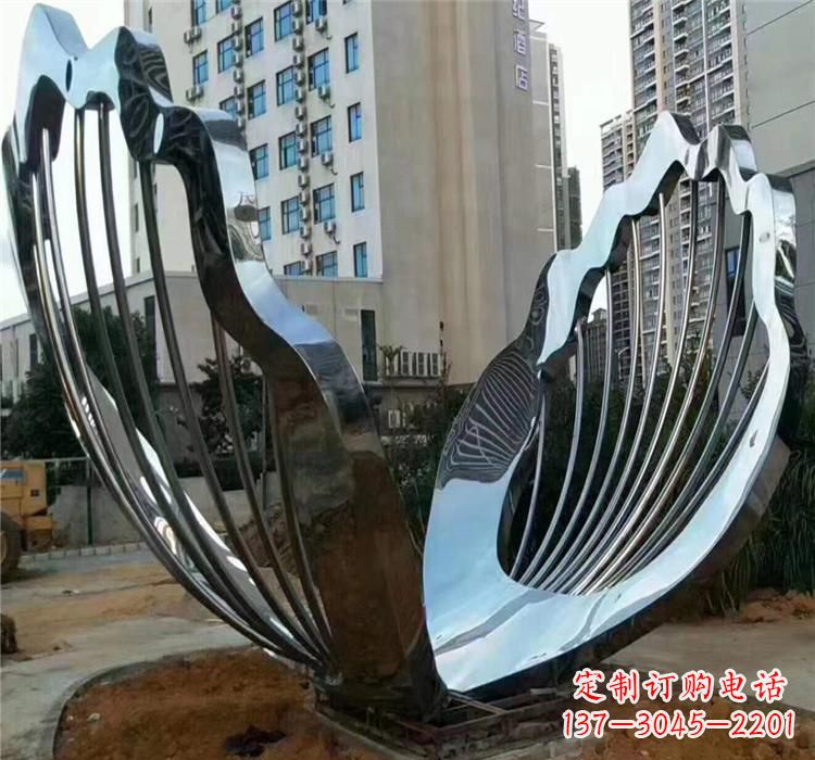 盐城不锈钢贝壳雕塑艺术与自然的完美结合