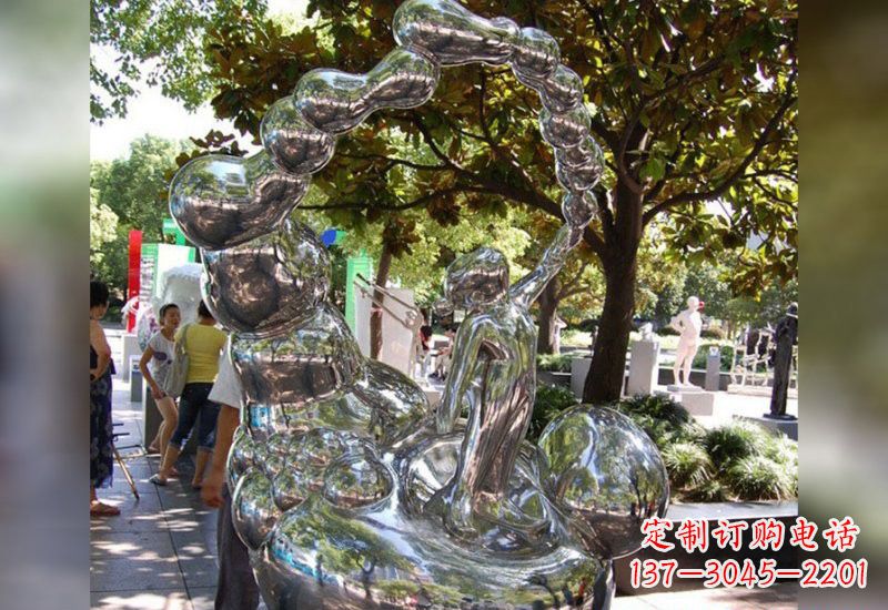 盐城精美不锈钢儿童雕塑