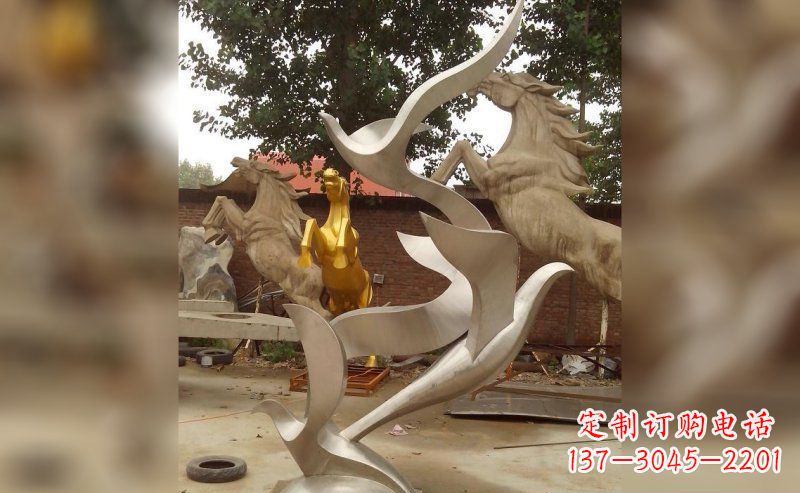 盐城不锈钢大雁雕塑