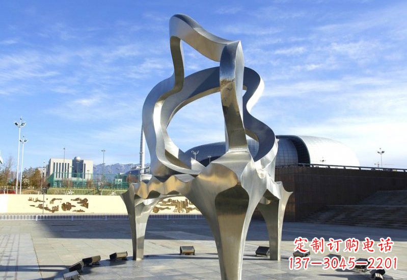 盐城不锈钢抽象钢琴雕塑