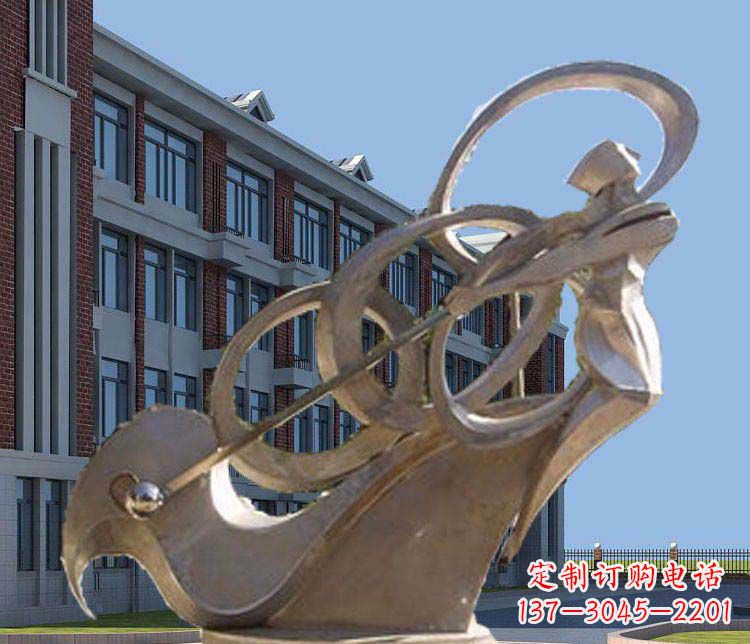 盐城不锈钢制作的高尔夫球人物雕塑