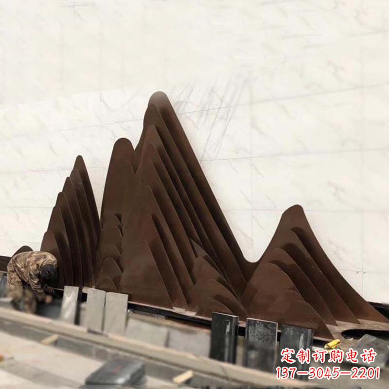 盐城精美不锈钢假山雕塑