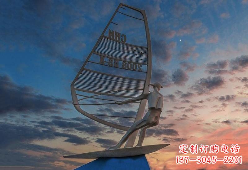 盐城不锈钢帆船雕塑——象征着美丽的梦想