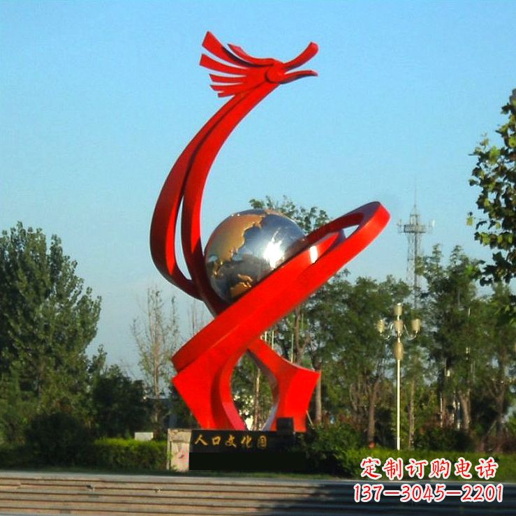 盐城不锈钢创意龙形景观雕塑——点缀城市园林公园广场