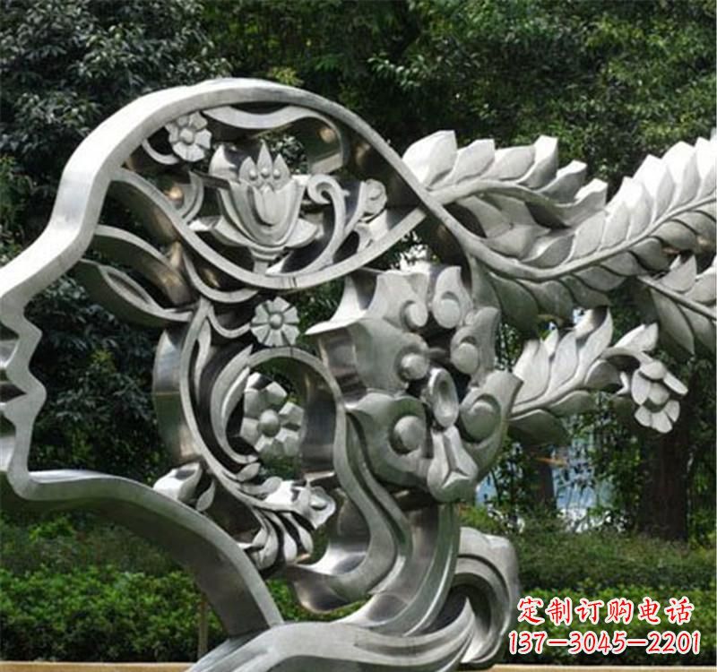 盐城不锈钢雕塑美丽的象征