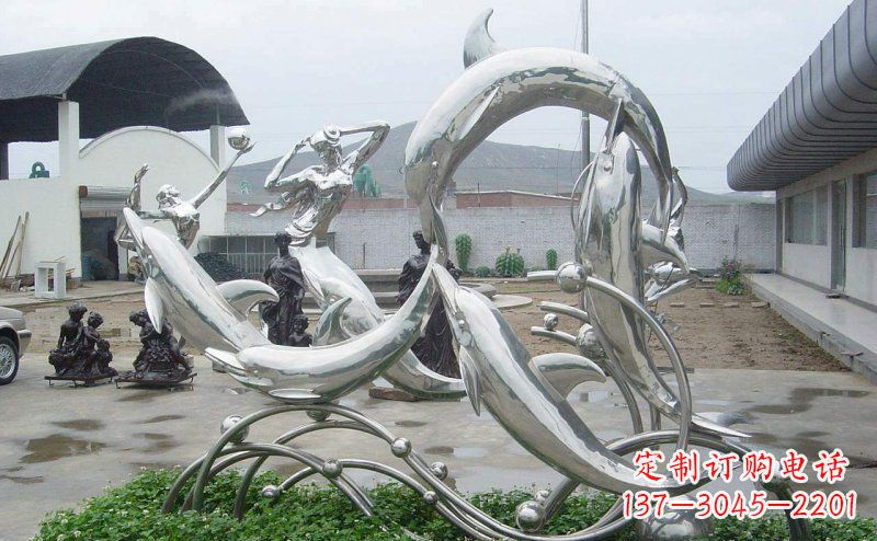 盐城不锈钢海豚的灵动嬉戏