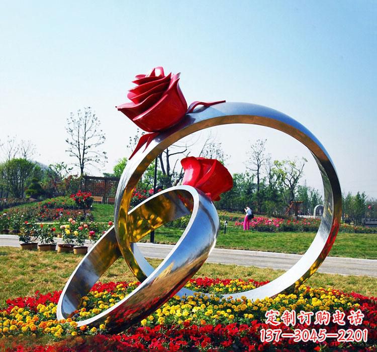 盐城精美不锈钢戒指雕塑