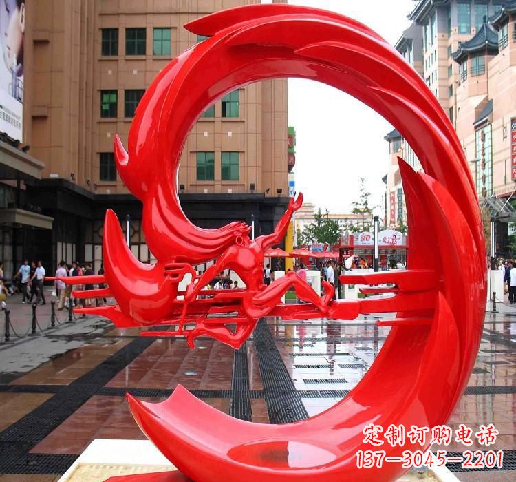 盐城夸父雕塑一种不锈钢的艺术