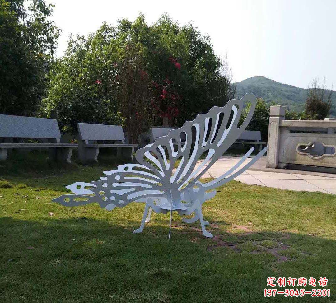 盐城不锈钢镂空蝴蝶装饰雕塑精美雕塑点缀美好生活