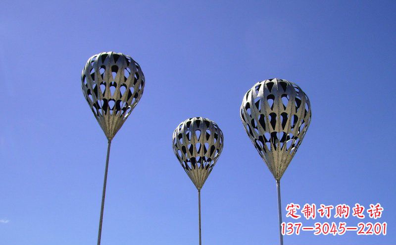 盐城不锈钢气球雕塑把美丽带回大自然