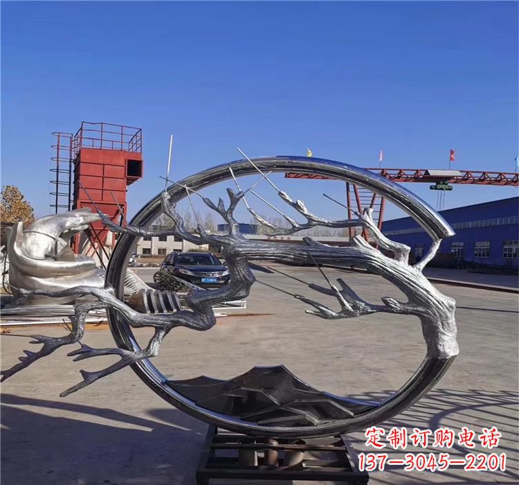 盐城不锈钢树枝雕塑艺术与自然的完美结合