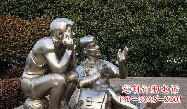 盐城不锈钢的学生雕塑