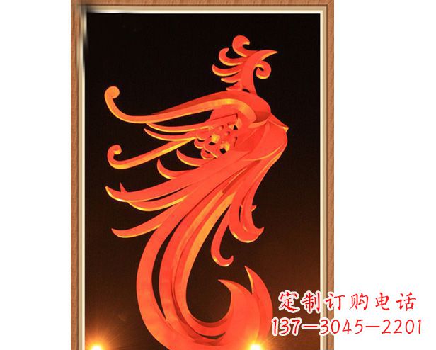 盐城不锈钢凤凰雕塑美丽与传统的完美结合