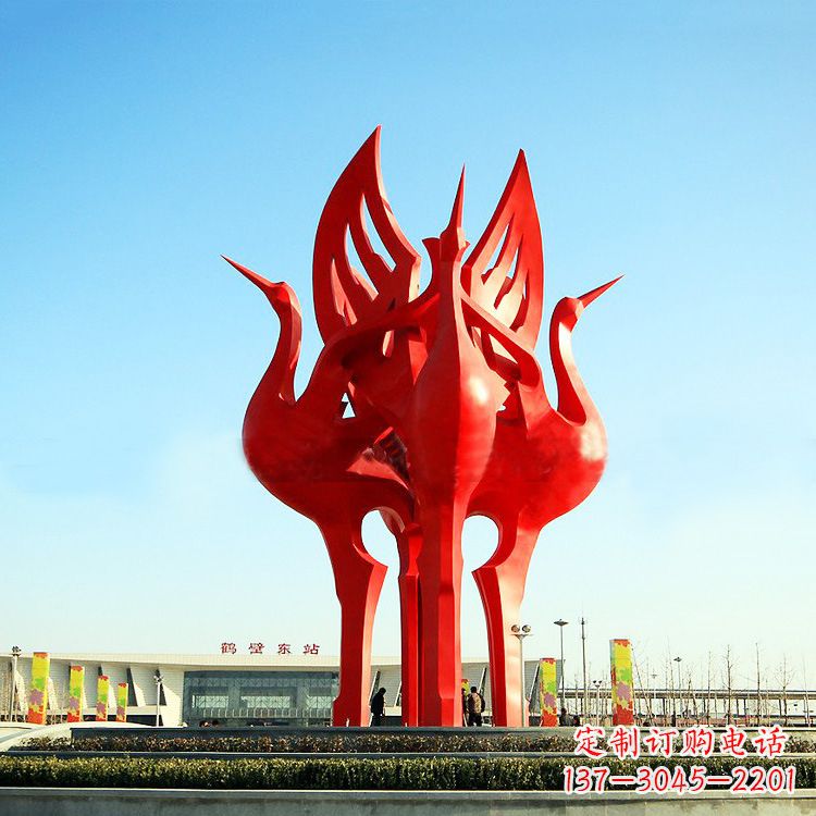 盐城“仙鹤之歌仙鹤雕塑的精彩瞬间”