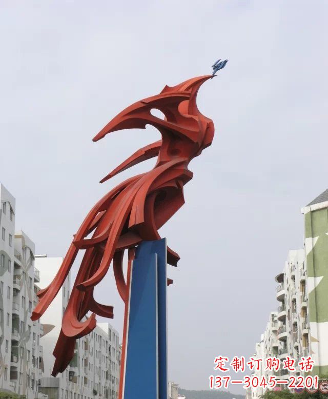 盐城凤凰雕塑传承古老文化的艺术精品