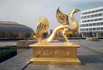 盐城城市广场的朱雀雕塑