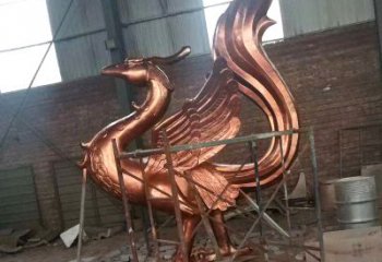 盐城朱雀神兽纯铜陵光神君雕塑