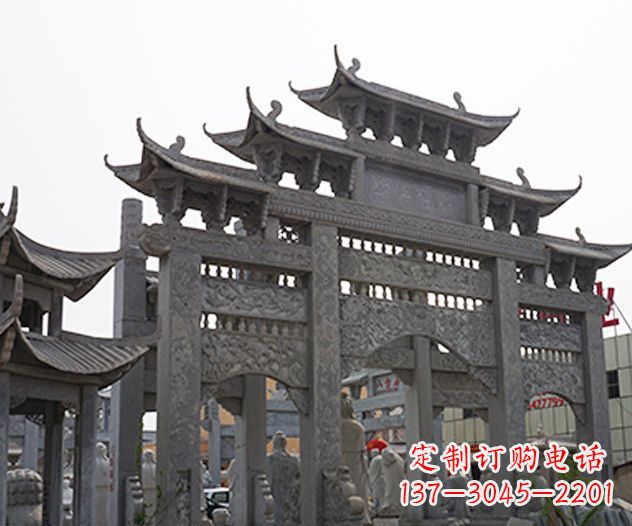 盐城牌坊石雕传承传统文化的艺术精品