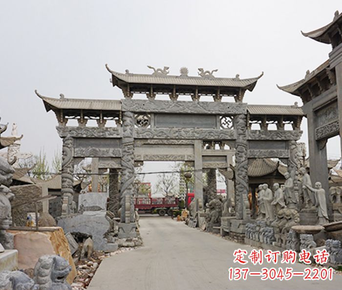 盐城该牌坊雕塑。