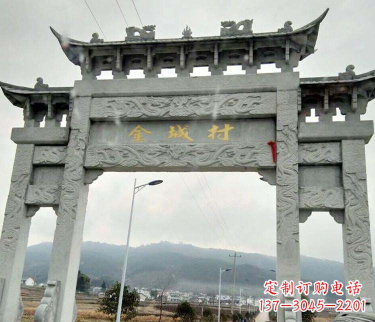 盐城该牌坊雕塑。
