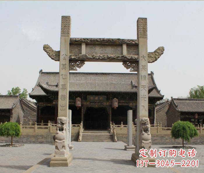 盐城大理石牌楼雕塑——艺术精粹