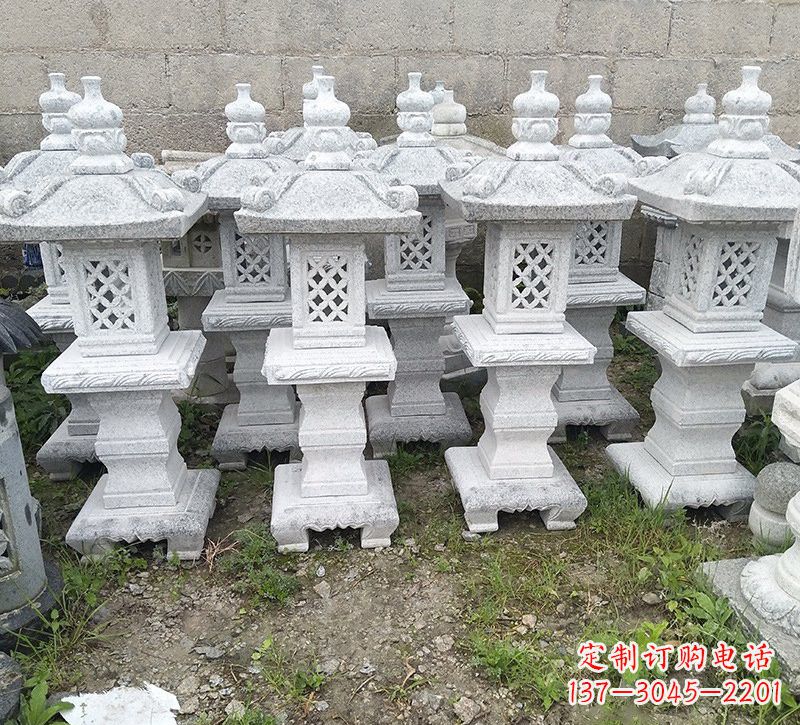 盐城精美大理石石灯雕塑