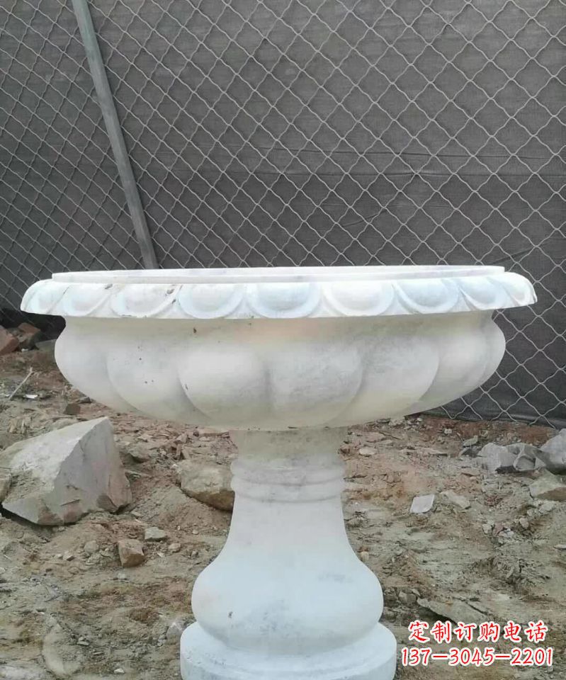 盐城大理石花盆雕塑