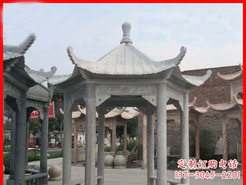 盐城大理石凉亭石雕