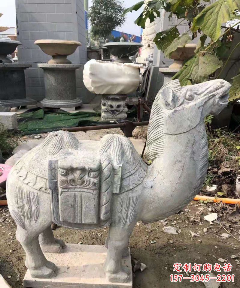 盐城精美大理石骆驼雕塑