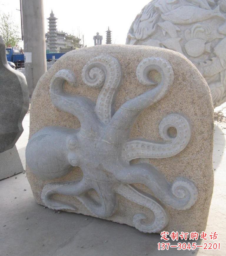 盐城精美大理石章鱼雕塑