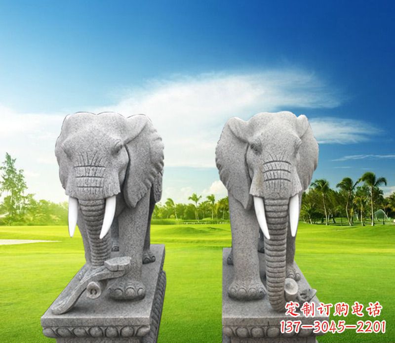 盐城精美大象雕塑,招财进宝
