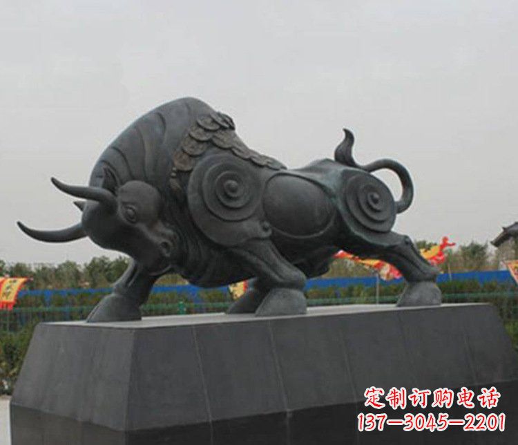 盐城大型动物雕塑铜雕牛摆件