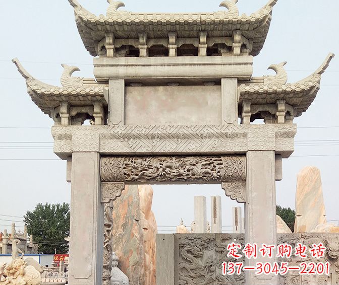 盐城特色大理石牌坊石雕