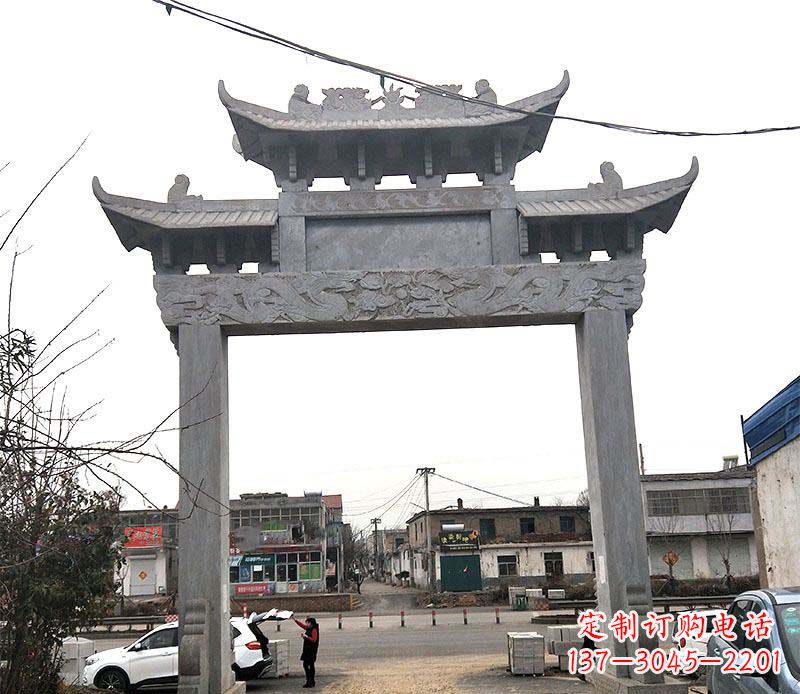 盐城精美大理石牌坊石雕