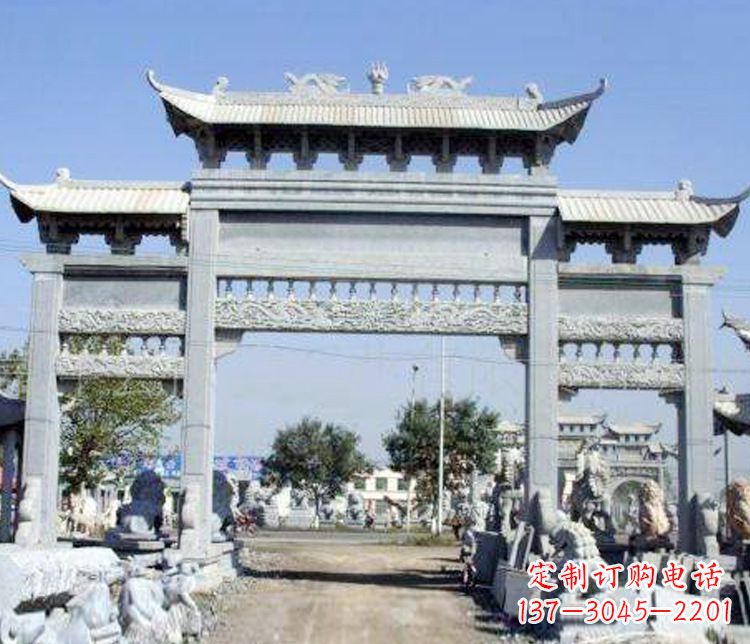 盐城仿古牌坊石雕精美定制