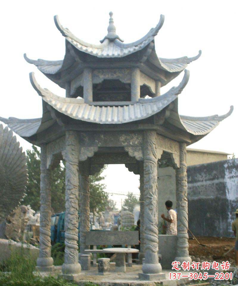 盐城仿古石凉亭石雕