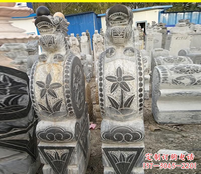 盐城仿古石门墩雕塑
